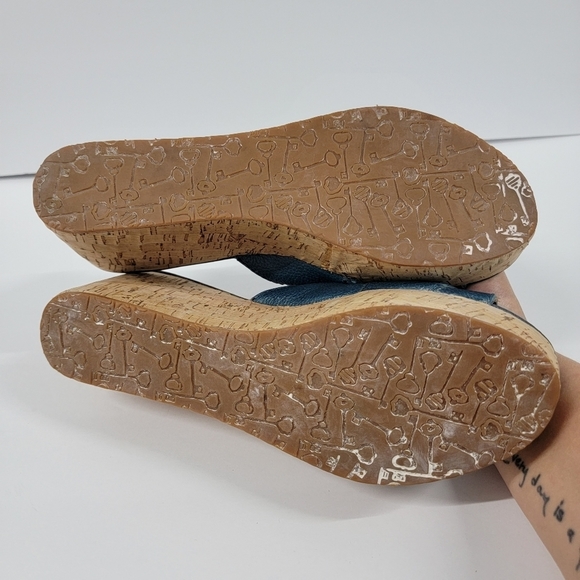 Fossil Malea Cork Wedge Sandals - Picture 7 of 12